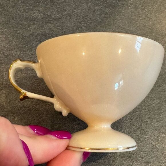 Vintage Hand Painted Floral Yellow Wales China Porcelain Tea Cup Made in Japan - Picture 6 of 9